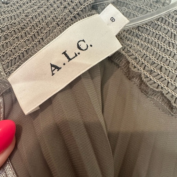 A.L.C. Renzo Pleated Halter Dress Size 8 - Picture 7 of 7